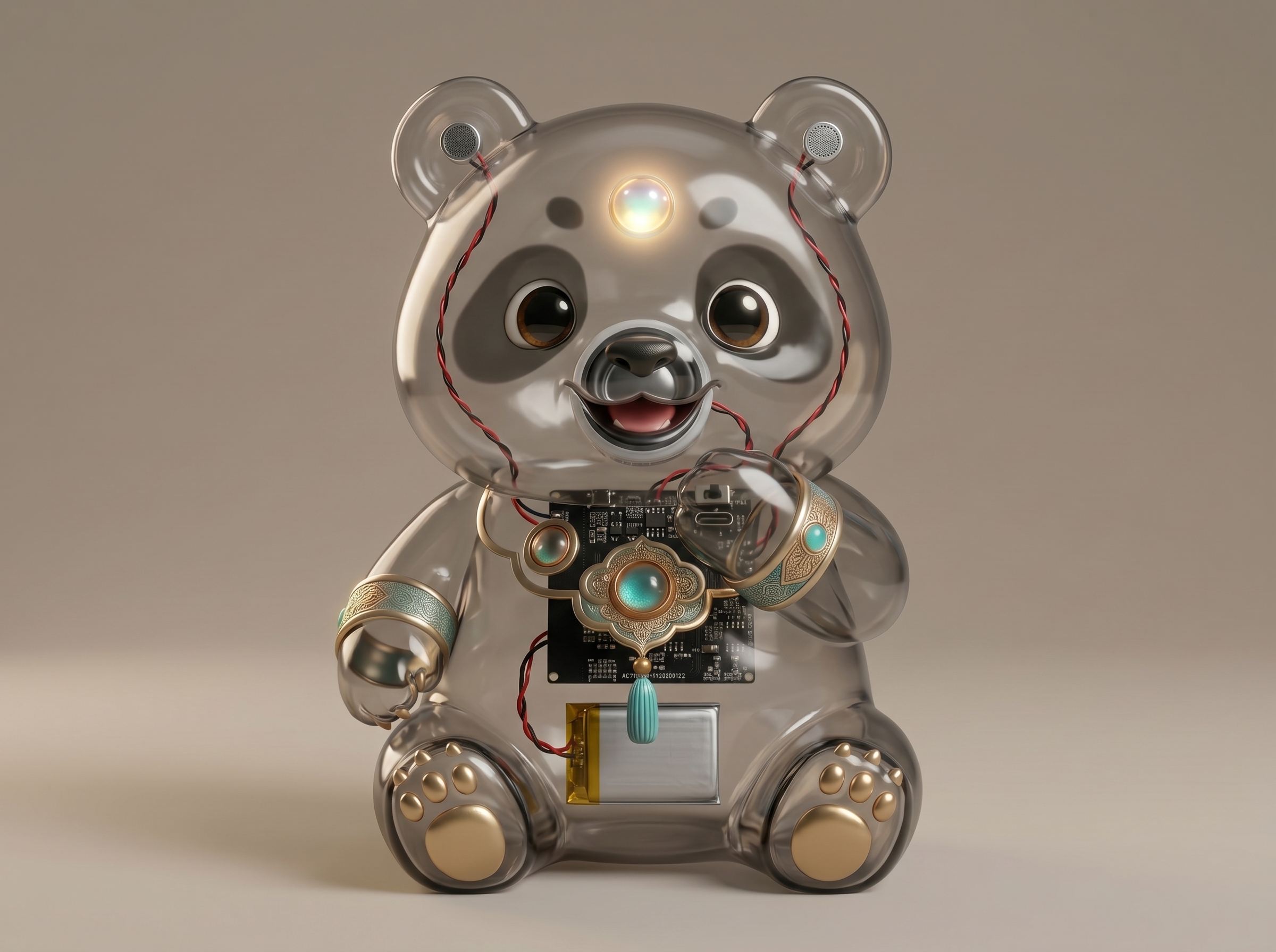 AIjia Smart Plush internal module X-ray view